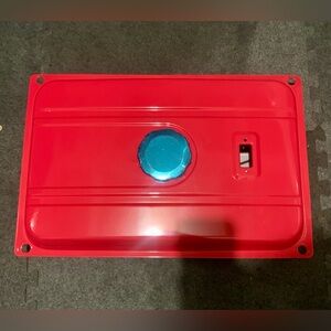 5-Gallon Universal Generator Gas Fuel Tank w/ Chrome Cap Gauge Petcock Valve Red